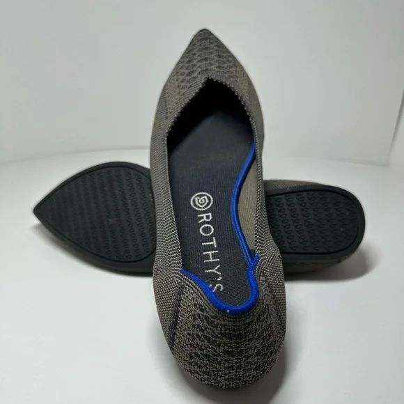 Rothy's RARE Walnut Python Point Flats - Picture 6 of 11